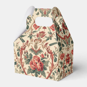 Ballotins Motif de rose et d'oiseau vintage Art nouveau roma