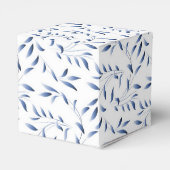 Ballotins Motif de saule élégant bleu et blanc (Arrière)