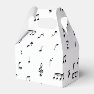 Ballotins Motif de symboles Black & White Music Notes