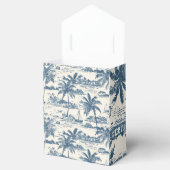 Ballotins Motif de toile côtière Mariage Bleu Poussiéreux (Ouvert)