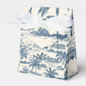 Ballotins Motif de toile côtière Mariage Bleu Poussiéreux (Verso)