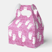 Ballotins Motif d'empreinte Baby shower rose Denim (Arrière)