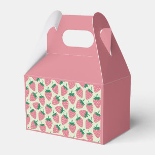 Ballotins Motif d'été fraise rose