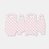 Ballotins Motif diagonal rose et blanc (Déplié)