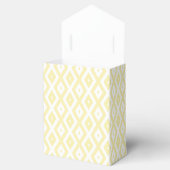 Ballotins Motif diamant jaune pâle et blanc (Ouvert)