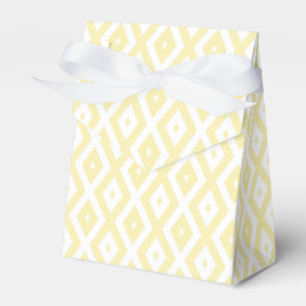 Ballotins Motif diamant jaune pâle et blanc