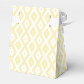 Ballotins Motif diamant jaune pâle et blanc (Arrière)