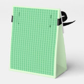 Ballotins Motif Diamant Vert Fleur Violette (Arrière)