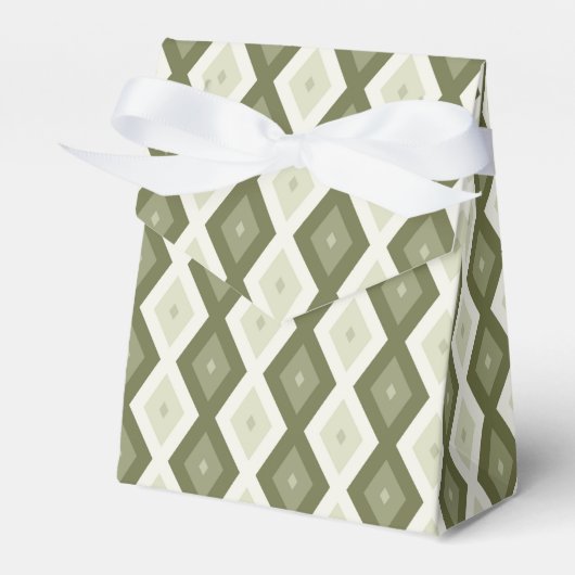 Ballotins Motif diamant vert olive (Verso)