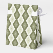 Ballotins Motif diamant vert olive (Arrière)
