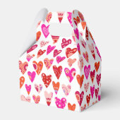 Ballotins Motif du coeur rose rouge (Arrière)