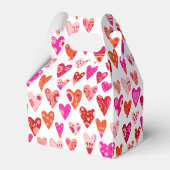 Ballotins Motif du coeur rose rouge (Verso)