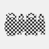 Ballotins Motif du drapeau cool noir et blanc À damiers (Déplié)