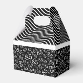 Ballotins motif du numéro aléatoire noir/blanc du 85e parti (Arrière)