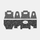 Ballotins motif du numéro aléatoire noir/blanc du 85e parti (Déplié)