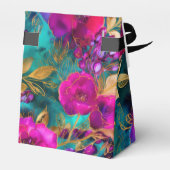 Ballotins Motif élégant de fleurs à l'aquarelle violet et sa (Arrière)