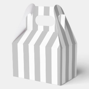 Ballotins Motif élégant rayé gris et blanc