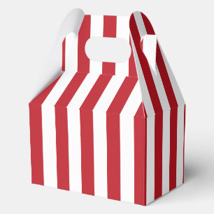 Ballotins Motif élégant rayé rouge vif et blanc