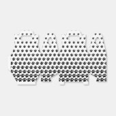 Ballotins Motif Empreinte de patte de chien noir et blanc pe (Déplié)