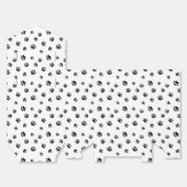 Ballotins Motif Empreinte de patte noir (Déplié)