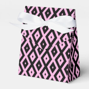 Ballotins Motif en diamant rose pâle et noir