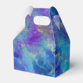 Ballotins Motif en marbre bleu Abstrait de luxe (Arrière)