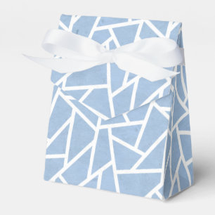 Ballotins Motif en mosaïque bleu pâle et blanc