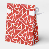 Ballotins Motif en mosaïque rouge et blanche (Arrière)