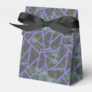 Ballotins Motif en mosaïque violet et verte