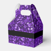 Ballotins Motif en mosaïque violet étincelant Ballotin  (Arrière)