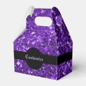 Ballotins Motif en mosaïque violet étincelant Ballotin  (Verso)