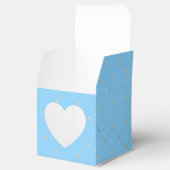 Ballotins Motif en treillis bleu et or Pastel (Ouvert)
