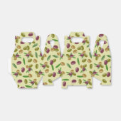 Ballotins Motif Feuille d'olive et d'olive rustique (Déplié)