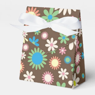 Ballotins Motif fleur hippie mignon marron