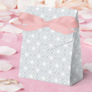 Ballotins Motif Fleur Quad Argent Ruban Rose pour Toutes Occ