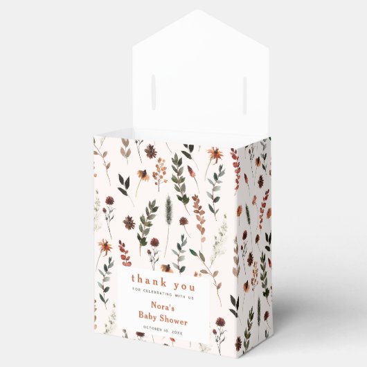 Ballotins Motif Fleur sauvage d'automne (Ouvert)