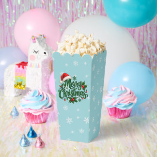 Ballotins Motif Flocon de Neige Cyan pour les Fêtes