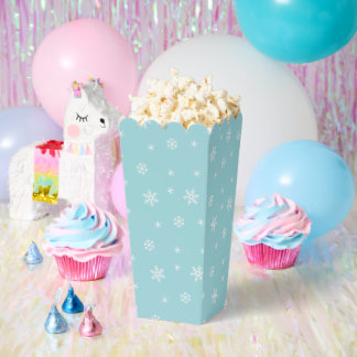 Ballotins Motif Flocon de Neige Cyan pour les Fêtes