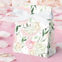 Motif floral aquarelle rose tendre et pivoine