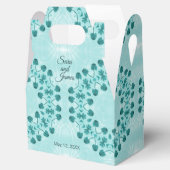 Ballotins Motif floral, bleu Turquoise (Ouvert)