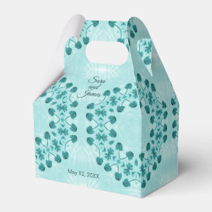 Ballotins Motif floral, bleu Turquoise