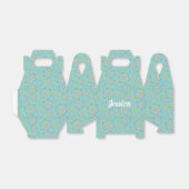 Ballotins Motif floral - Boîte de faveur (Déplié)