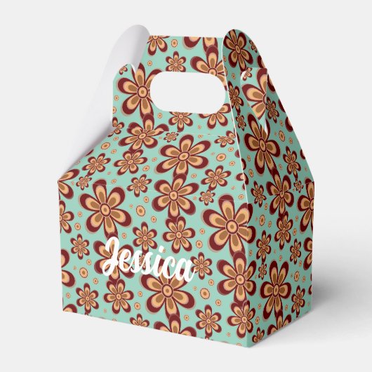 Ballotins Motif floral - Boîte de faveur (Verso)