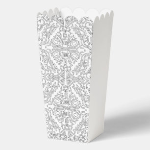 Ballotins Motif floral gris minimaliste