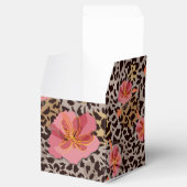 Ballotins Motif floral imprimé léopard (Ouvert)