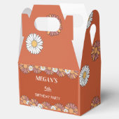 Ballotins Motif floral Pastel Rose & Orange Daisy (Ouvert)
