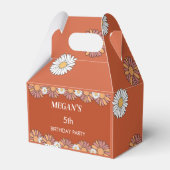 Ballotins Motif floral Pastel Rose & Orange Daisy (Verso)