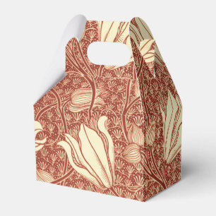 Ballotins Motif floral Red Lily de style William Morris
