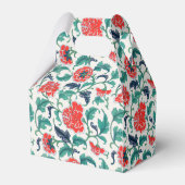 Ballotins Motif floral rouge et vert (Arrière)