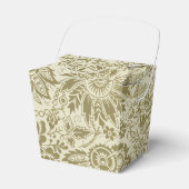 Ballotins Motif Floral Vert Sage Antique Damas (Verso)